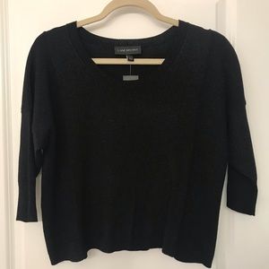 NWT Lane Bryant black sparkle crop top